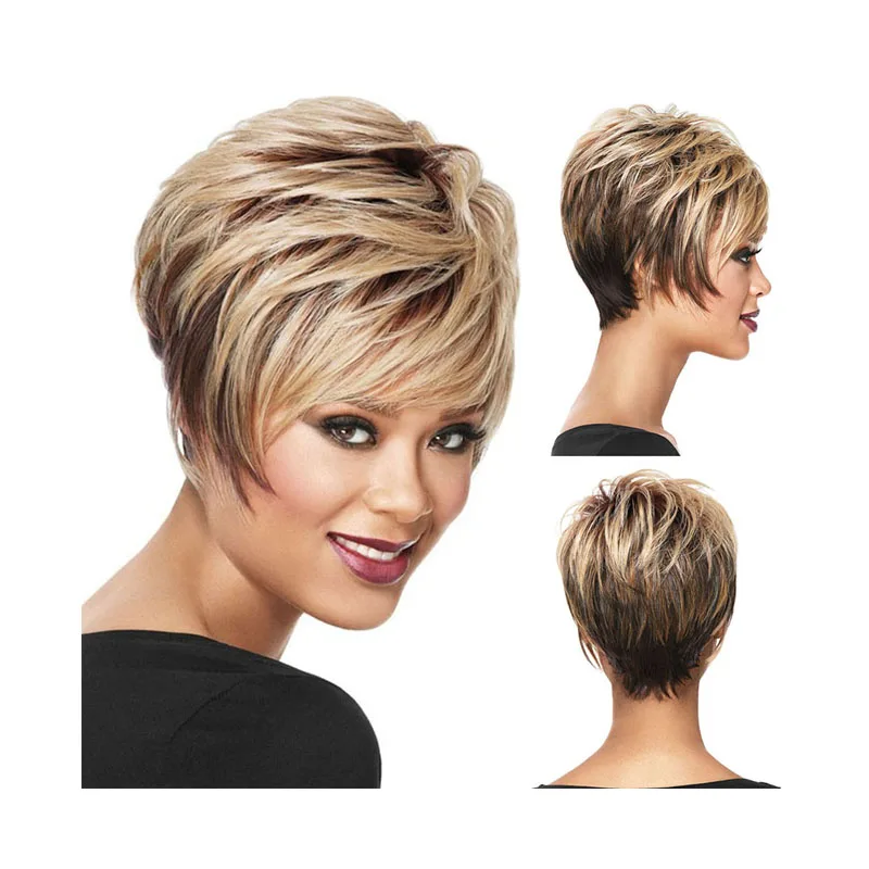 cheap hair wig for white and black women gold gradient color short bob curly party wig synthetic human hair extension
cheap hair wig for white and black women gold gradient color short bob curly party wig synthetic human hair extension
