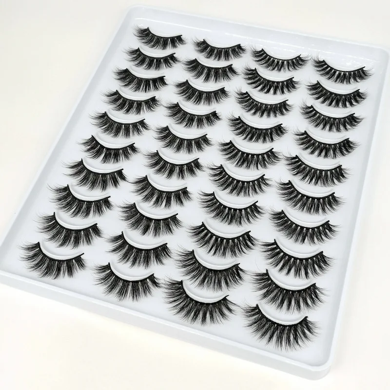 20 pairs of hand-made natural curling eyelashes Wholesale custom packaging false mink lashes 3D eyelashes vendor
20 pairs of hand-made natural curling eyelashes Wholesale custom packaging false mink lashes 3D eyelashes vendor