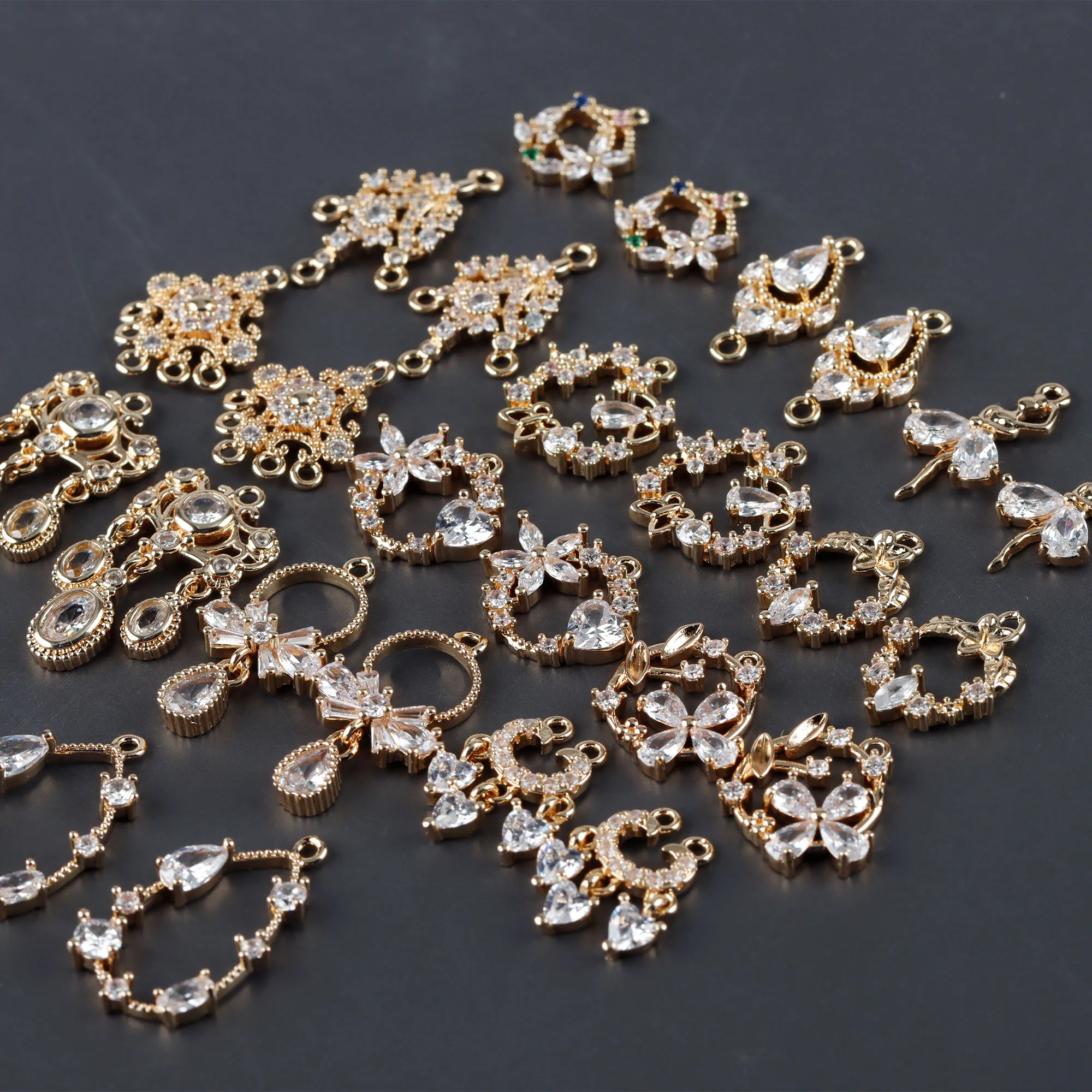 Creative 18K gold plated diy earrings zircon pendant for women jewelry making accessories,M962,10 pcs/lot
Creative 18K gold plated diy earrings zircon pendant for women jewelry making accessories,M962,10 pcs/lot
