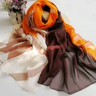 Durable cheap price fashionable outdoor long chiffon silk shawl scarf