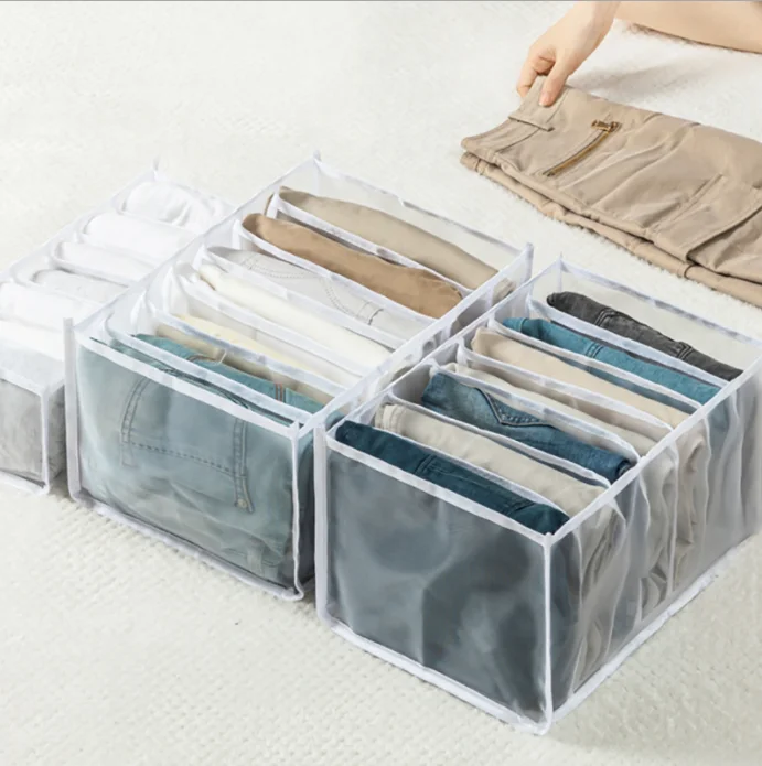 Dropshipping Storage Box Clothes Separation Bag Mesh Storage Box Wardrobe Clothes Organizer, White;gray;green
Dropshipping Storage Box Clothes Separation Bag Mesh Storage Box Wardrobe Clothes Organizer, White;gray;green