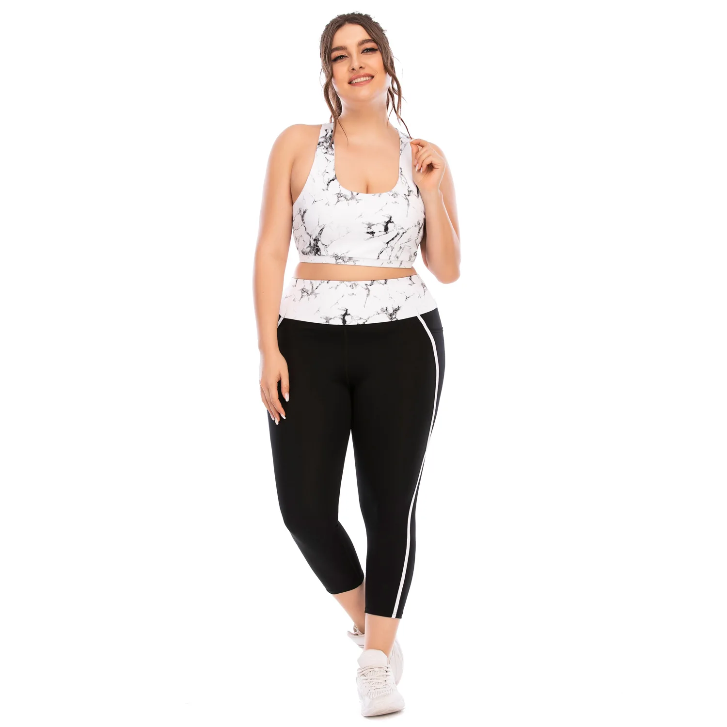 2021 NEW fitness suit plus size sportswear yoga suit tight weight loss pants sports bra and leggings suit ladies, Customized colors
2021 NEW fitness suit plus size sportswear yoga suit tight weight loss pants sports bra and leggings suit ladies, Customized colors