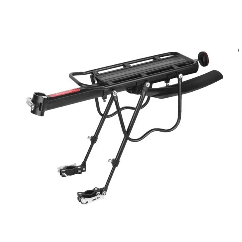 Quick Release Rack High Load Capacity High Strength Durable Aluminum Alloy Bicycle Rear Rack, Black 
Quick Release Rack High Load Capacity High Strength Durable Aluminum Alloy Bicycle Rear Rack, Black