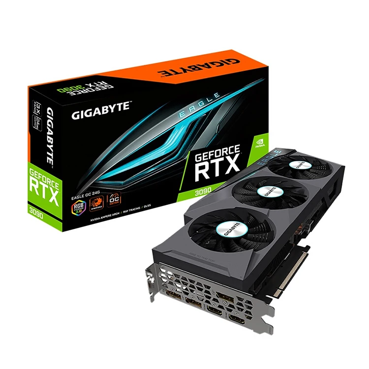 Original GIGABYTE NVIDIA RTX 3090 EAGLE OC 24G Gaming Graphics Card with DDR6X Memory RTX3090 video card
Original GIGABYTE NVIDIA RTX 3090 EAGLE OC 24G Gaming Graphics Card with DDR6X Memory RTX3090 video card
