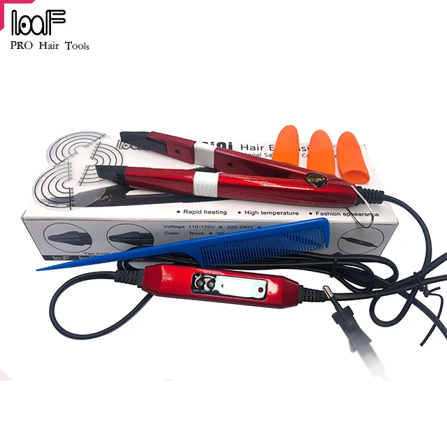00% tefulong heating plate tempature control LCD hair extension tools for keratin hair, Red
00% tefulong heating plate tempature control LCD hair extension tools for keratin hair, Red