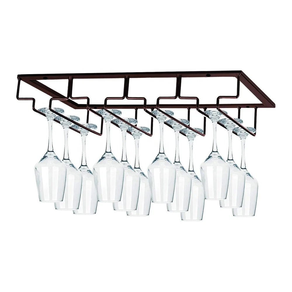 Hot Wine Glass Hanger Rack Wire Wine Glass Holder Storage Hanger for Cabinet Kitchen Bar, Accept customization
Hot Wine Glass Hanger Rack Wire Wine Glass Holder Storage Hanger for Cabinet Kitchen Bar, Accept customization