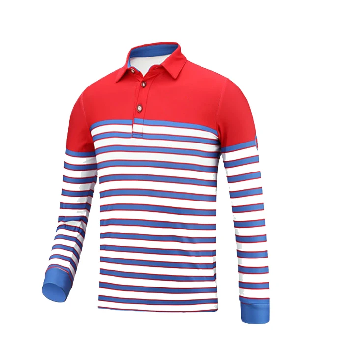 Golf Shirt Wholesale Printed Quick Dry Striped Polo Shirts Custom Made Private Label Men Long Sleeve Polo Shirts For Men, Customized color
Golf Shirt Wholesale Printed Quick Dry Striped Polo Shirts Custom Made Private Label Men Long Sleeve Polo Shirts For Men, Customized color