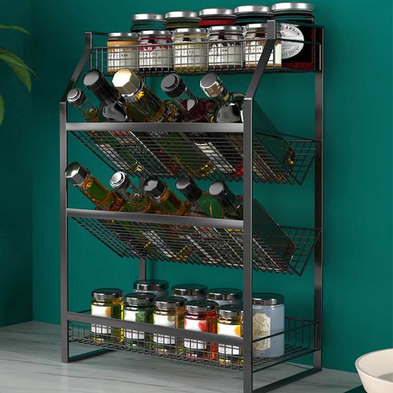 4 tier iron spice rack organizer black kitchen storage rack shelf wall mounted metal spice rack set wall mounted metal, As photo o as requirement
4 tier iron spice rack organizer black kitchen storage rack shelf wall mounted metal spice rack set wall mounted metal, As photo o as requirement