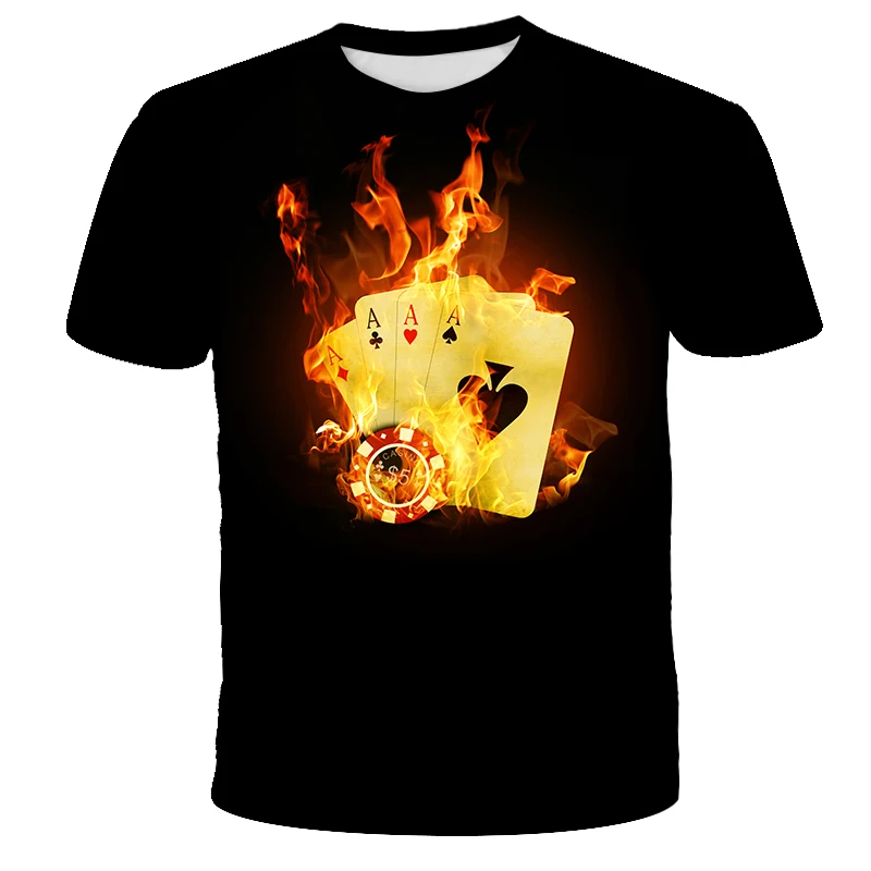 Flame Solitaire A 3D Digital Print loose style round neck short sleeve T-shirts for men and women
Flame Solitaire A 3D Digital Print loose style round neck short sleeve T-shirts for men and women