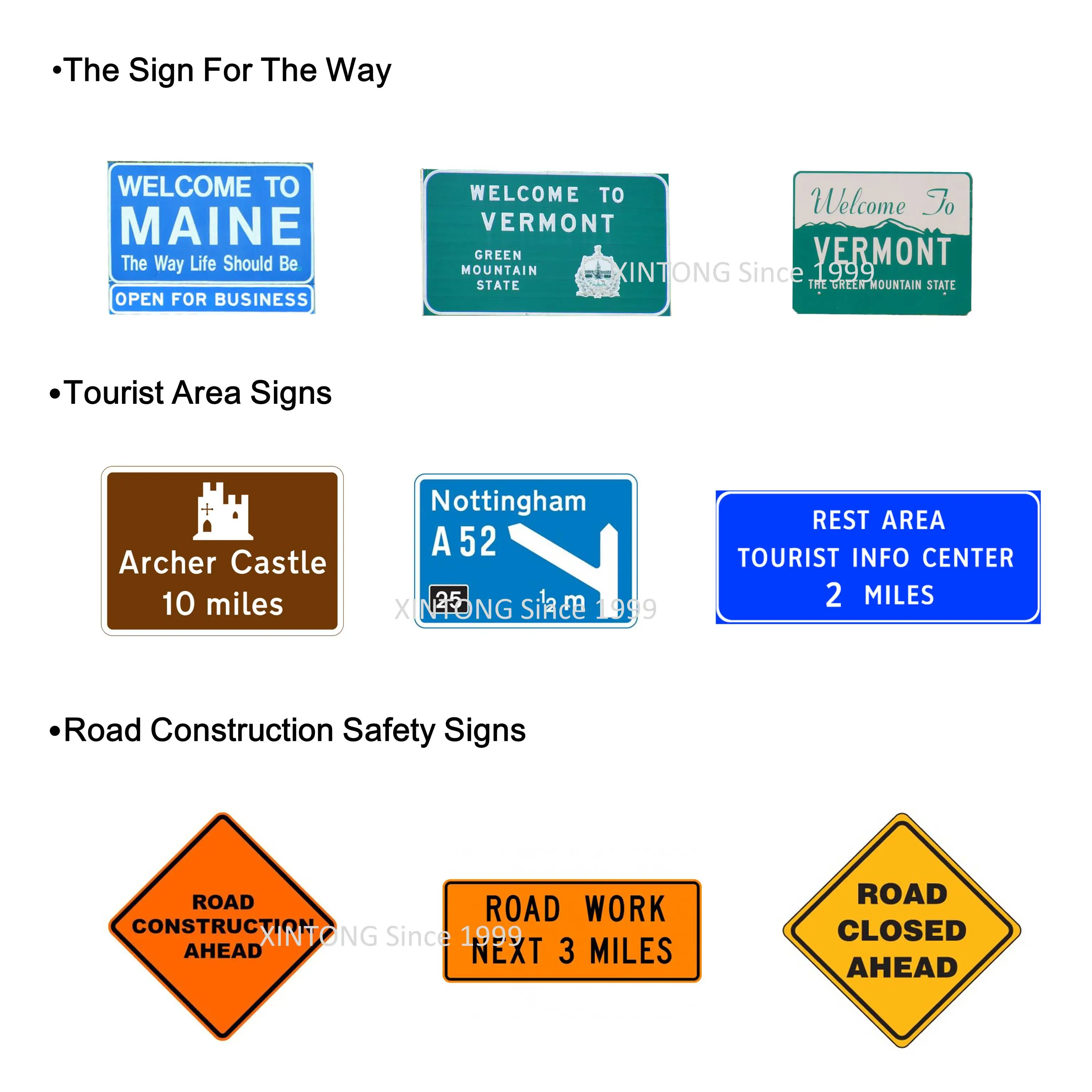 Rectangle Aluminium Blue Traffic And Safety Highway Warning Signs Buy