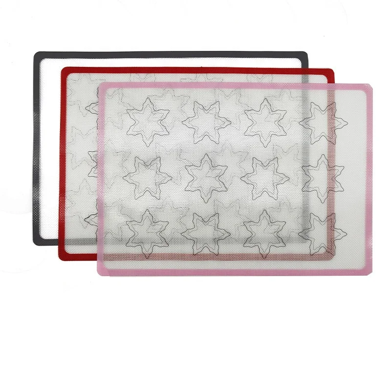 Non-Stick Silicone Baking Mats Cookie Pad Rolling Dough Mat High Temperature Resistant Glass Fiber Batters Flour Fondant, Black
Non-Stick Silicone Baking Mats Cookie Pad Rolling Dough Mat High Temperature Resistant Glass Fiber Batters Flour Fondant, Black