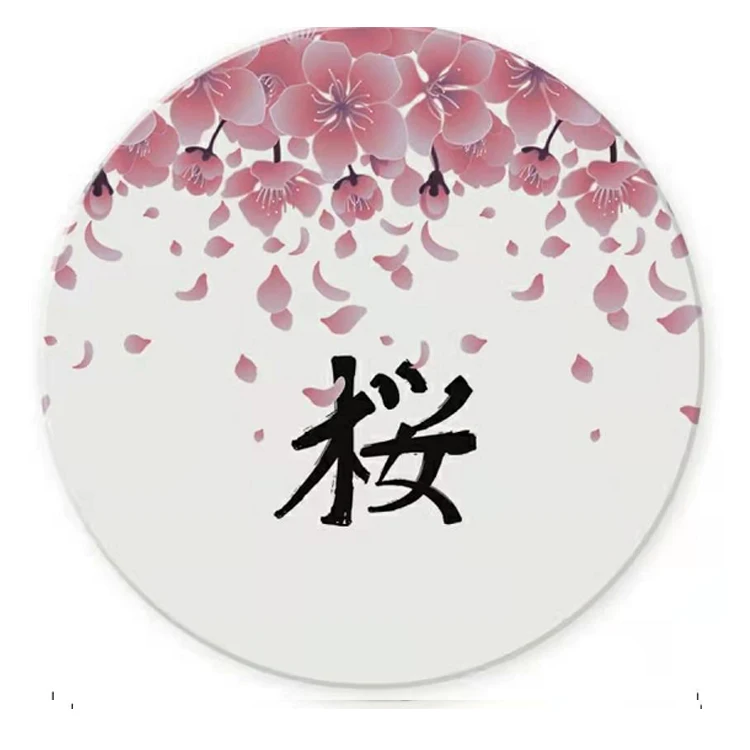 Japanese Pink Cherry Pattern 4 Inch Round Coaster For Table Bar Cup Beer Gift For Birthday Housewarming Party, Cmyk
Japanese Pink Cherry Pattern 4 Inch Round Coaster For Table Bar Cup Beer Gift For Birthday Housewarming Party, Cmyk