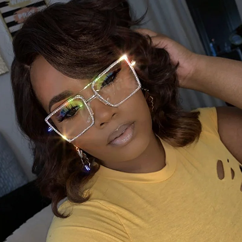 Rectangle Transparent Rhinestone Sunglasses , Women sun glasses sunglasses Oversized , crystal sunglasses women diamond
Rectangle Transparent Rhinestone Sunglasses , Women sun glasses sunglasses Oversized , crystal sunglasses women diamond