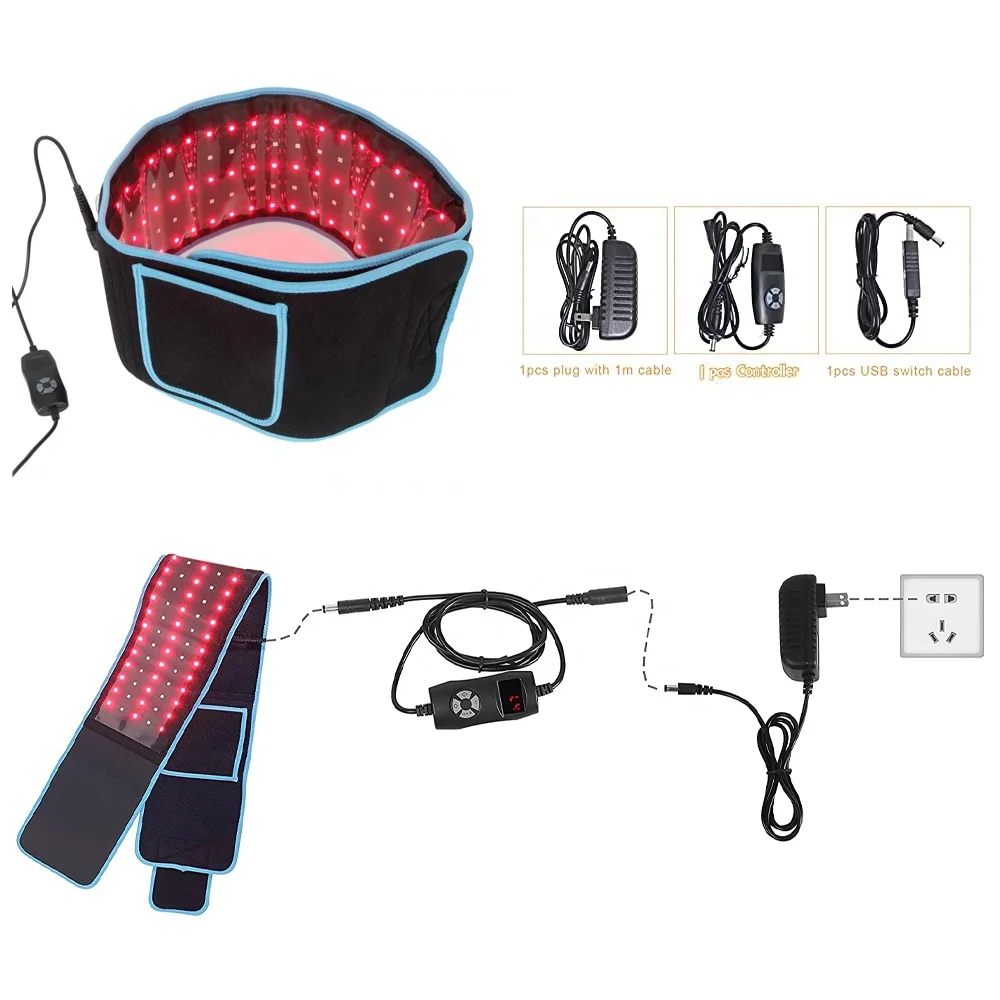 No EMF ODM OEM Pain Relief Weight Loss Light Belt 660nm 850nm Red Light Therapy Wrap Belt
No EMF ODM OEM Pain Relief Weight Loss Light Belt 660nm 850nm Red Light Therapy Wrap Belt