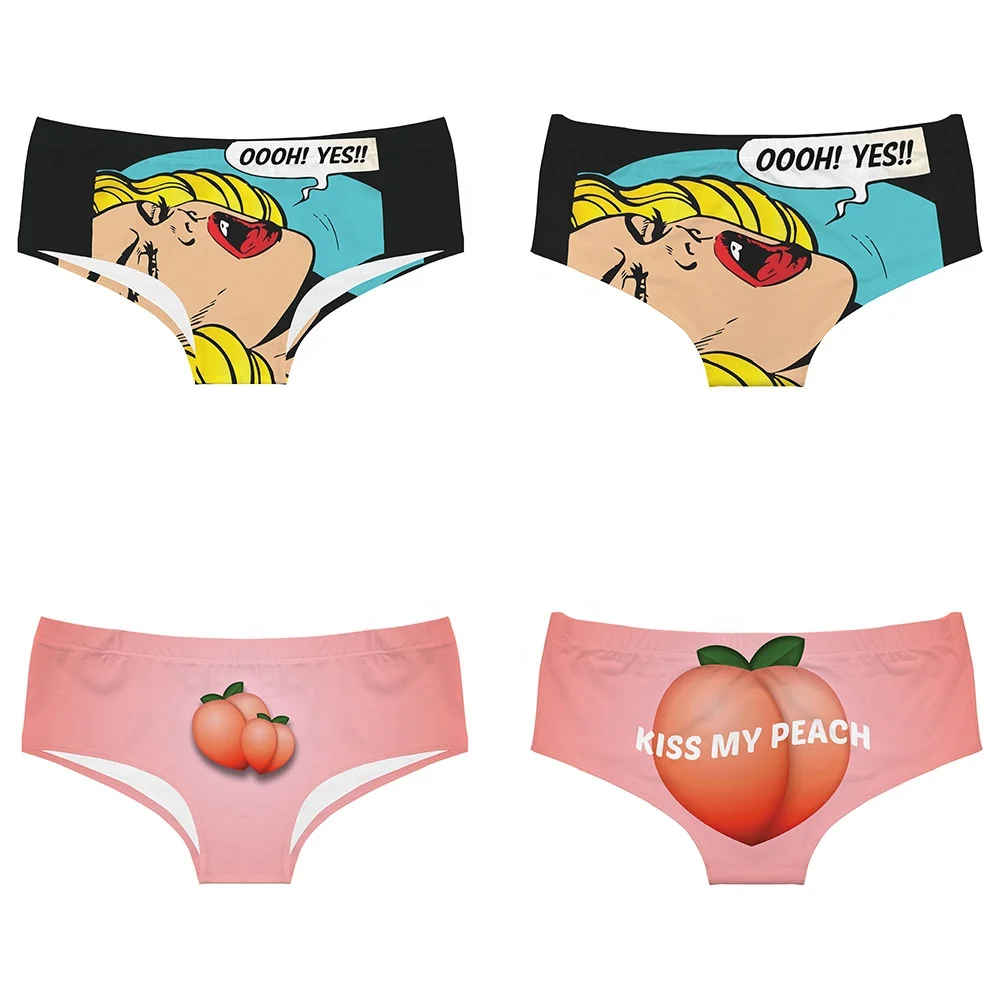 Factory Custom Women's Sexy Funny Naughty 3D Print Novelty Underwears Briefs Gifts, Various color
Factory Custom Women's Sexy Funny Naughty 3D Print Novelty Underwears Briefs Gifts, Various color