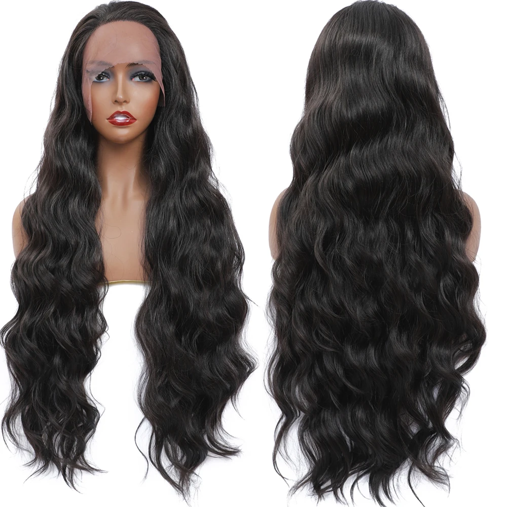 32 inches 2# color long body wave style high temperature fiber lace front synthetic wigs for black women
32 inches 2# color long body wave style high temperature fiber lace front synthetic wigs for black women