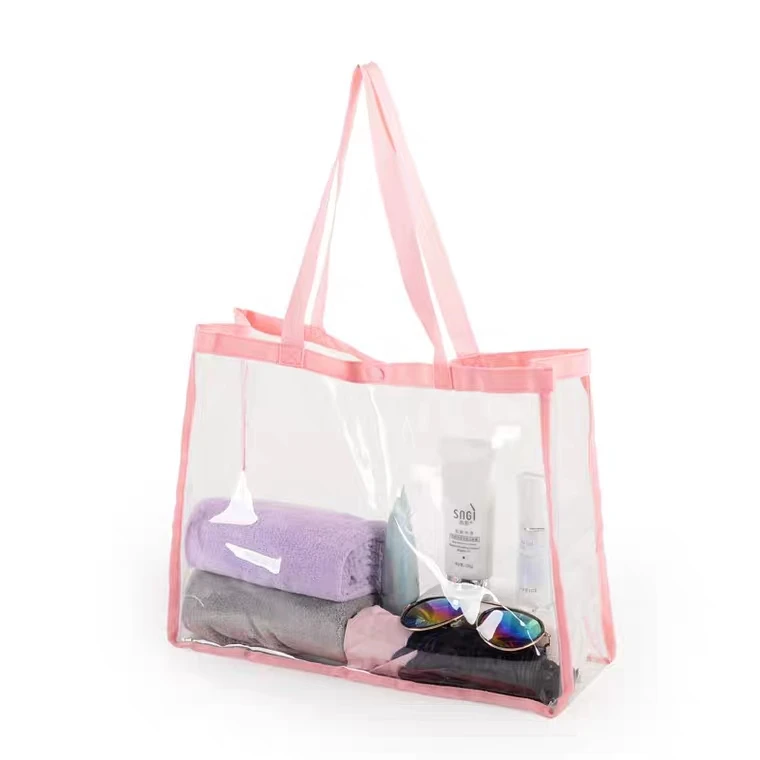 Beach bag transparent waterproof large capacity jelly bag swimming shopping storage travel tote bag, Customized color
Beach bag transparent waterproof large capacity jelly bag swimming shopping storage travel tote bag, Customized color