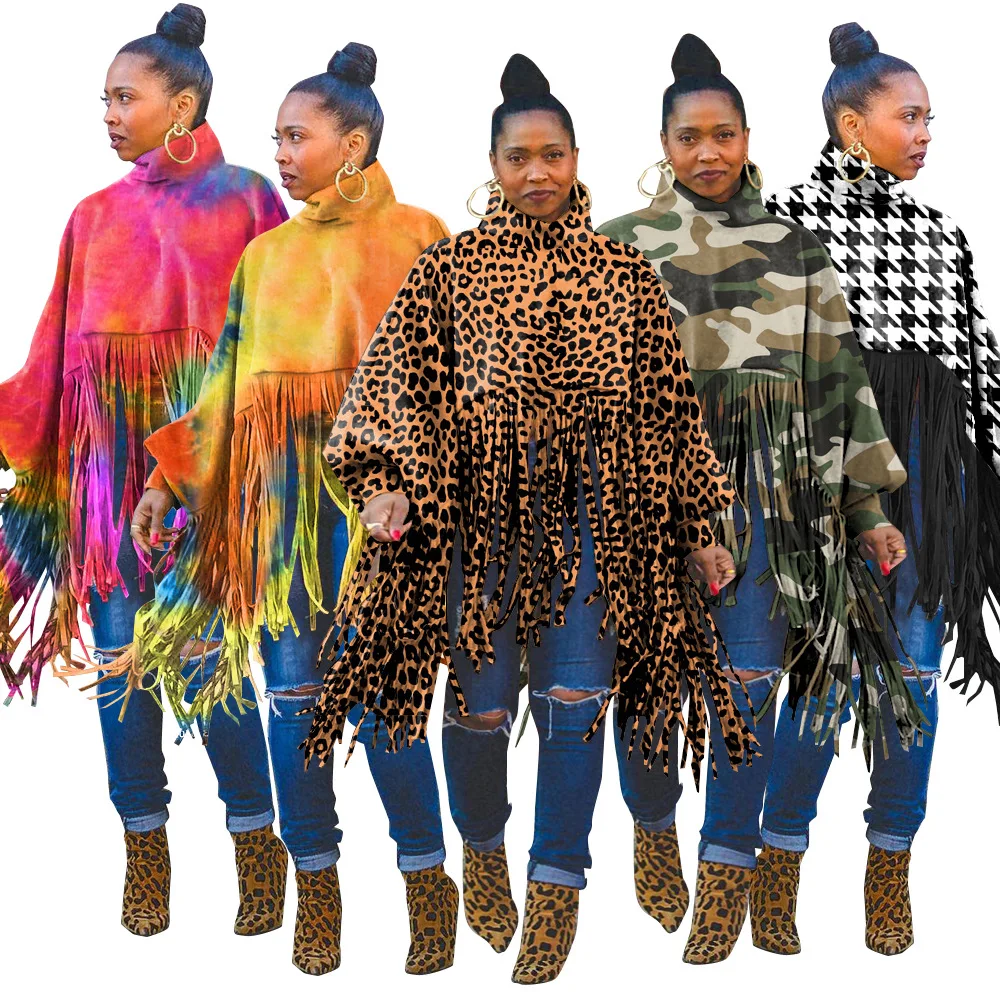 2022 New Arrivals Fashion Leopard Print Long Sleeve Tassel Top Women Prettylittlething Sweat Shirts plus size Blouse, Customized color
2022 New Arrivals Fashion Leopard Print Long Sleeve Tassel Top Women Prettylittlething Sweat Shirts plus size Blouse, Customized color