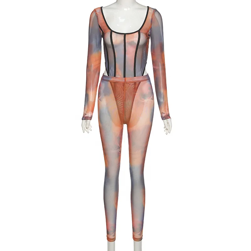 2021 Fall Fashion Women Sexy One-piece Jumpsuits and Rompers Tulle Patchwork Bandage Mesh Bodycon Long Sleeve
2021 Fall Fashion Women Sexy One-piece Jumpsuits and Rompers Tulle Patchwork Bandage Mesh Bodycon Long Sleeve