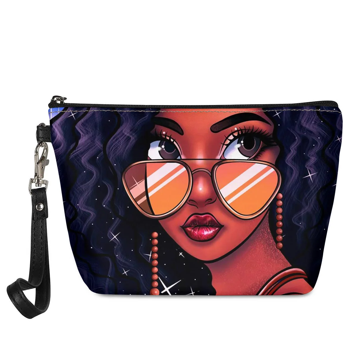 Black Women Art African Girls Makeup Brush Set Bag Private Label Portable Clutch Cosmetics Make Up Bags
Black Women Art African Girls Makeup Brush Set Bag Private Label Portable Clutch Cosmetics Make Up Bags