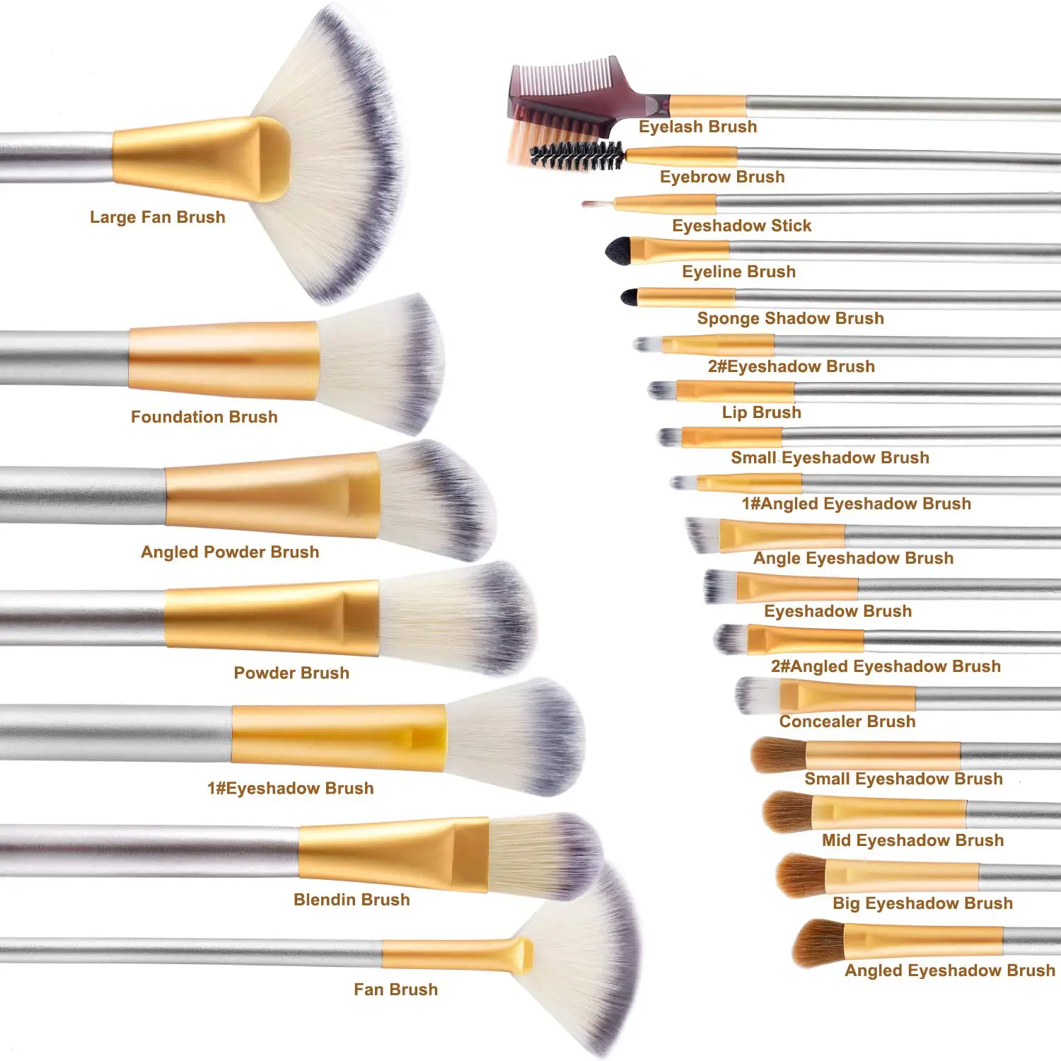 Factory Wholesale Silver Wooden Makeup Brush Professional Facial Beauty and professional makeup brushes, White
Factory Wholesale Silver Wooden Makeup Brush Professional Facial Beauty and professional makeup brushes, White