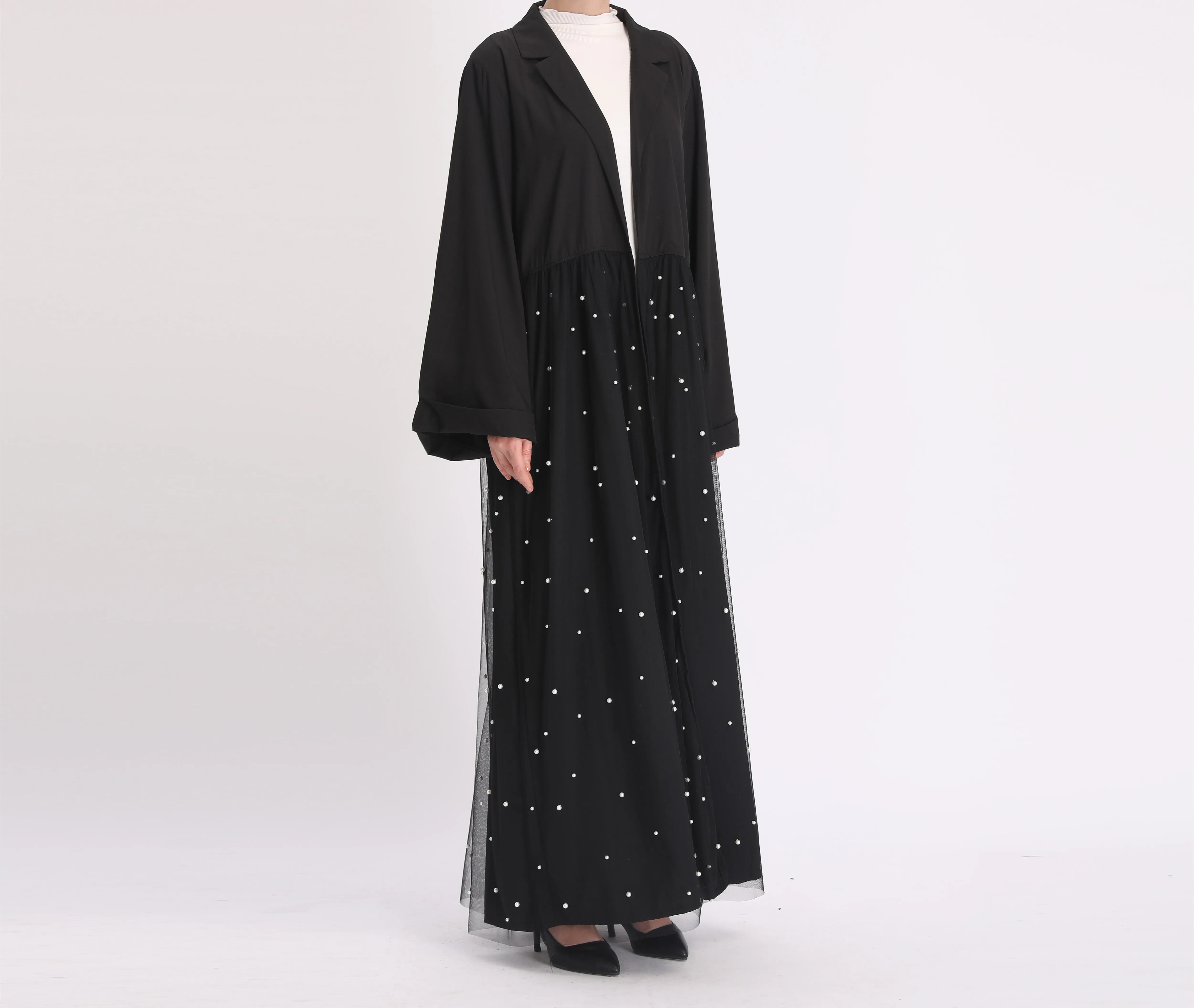 FREE SHIPPING Lace Trim Black Open Abaya Muslim Dresses With Belt Women Oman Design For Islamic Clothing
FREE SHIPPING Lace Trim Black Open Abaya Muslim Dresses With Belt Women Oman Design For Islamic Clothing