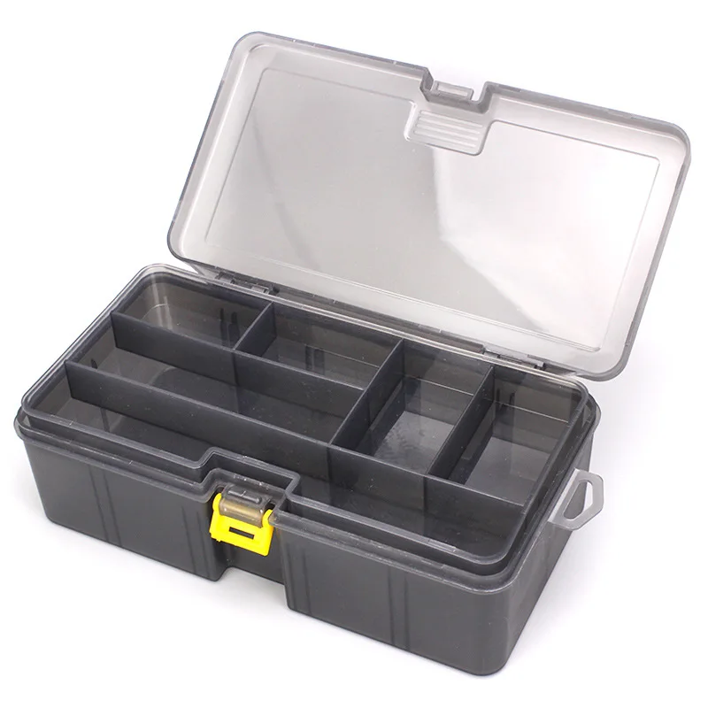 

So-Easy Gun color thick double layer lure box PP material bait accessories tool box plastic box fishing tackle wholesale, Colorful