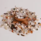 Semi Precious Gemstone Agate Quartz Crystal Gravel Tumbled Stones for Healing Decoration