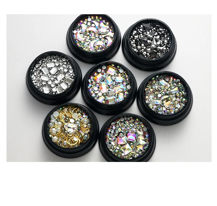 1box Sparkling Rhinestone Colorful Mix Size 3D Nail Decoration shiny diamond Nail Art Decoration Glow in the Dark
1box Sparkling Rhinestone Colorful Mix Size 3D Nail Decoration shiny diamond Nail Art Decoration Glow in the Dark