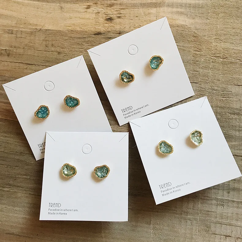 JUHU New original design blue special-shaped shell earrings Korean irregular temperament earrings s925 silver needle jewelry, Bule 
JUHU New original design blue special-shaped shell earrings Korean irregular temperament earrings s925 silver needle jewelry, Bule