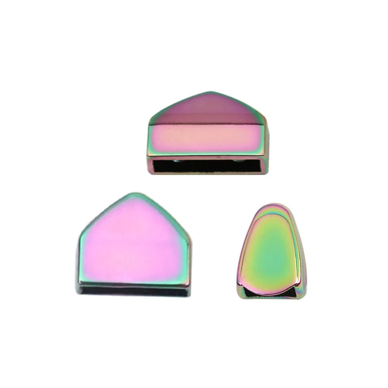 Wholesale 9mm 12mm 16mm Rainbow Metal Strap Tail Side Decor Zipper End Clips Metal Buckle Hardware For Bags Purses
Wholesale 9mm 12mm 16mm Rainbow Metal Strap Tail Side Decor Zipper End Clips Metal Buckle Hardware For Bags Purses