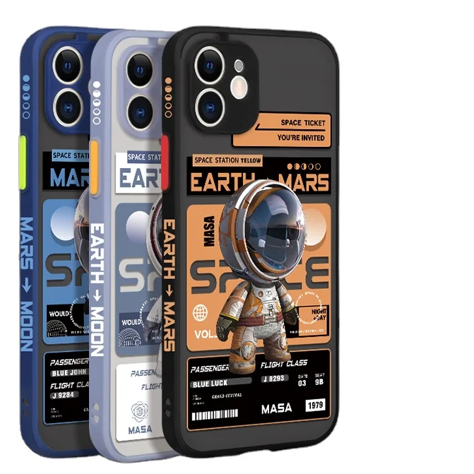 Fashion Cute Cartoons Astronaut TPU Phone Clear Case Back for iphone 6 7 8 x xs 11 12 mini pro max, Picture
Fashion Cute Cartoons Astronaut TPU Phone Clear Case Back for iphone 6 7 8 x xs 11 12 mini pro max, Picture