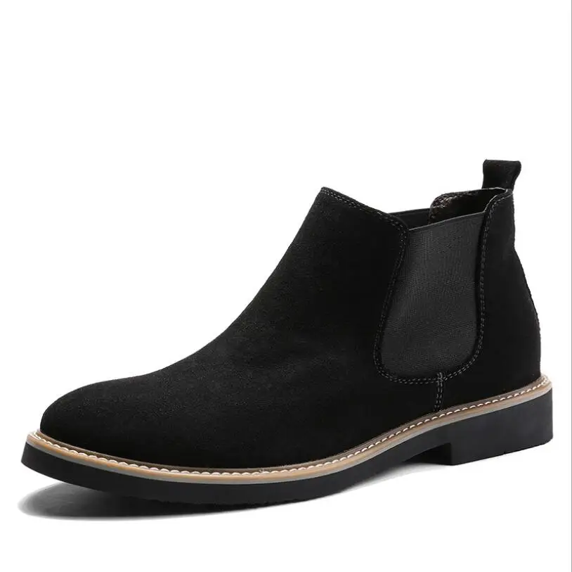 Plush Boots Chelsea Boots Classic Design Style Men's Fashion Custom Round Leather Black Ankle Boots Men Genuine Leather Rubber, 3colors
Plush Boots Chelsea Boots Classic Design Style Men's Fashion Custom Round Leather Black Ankle Boots Men Genuine Leather Rubber, 3colors