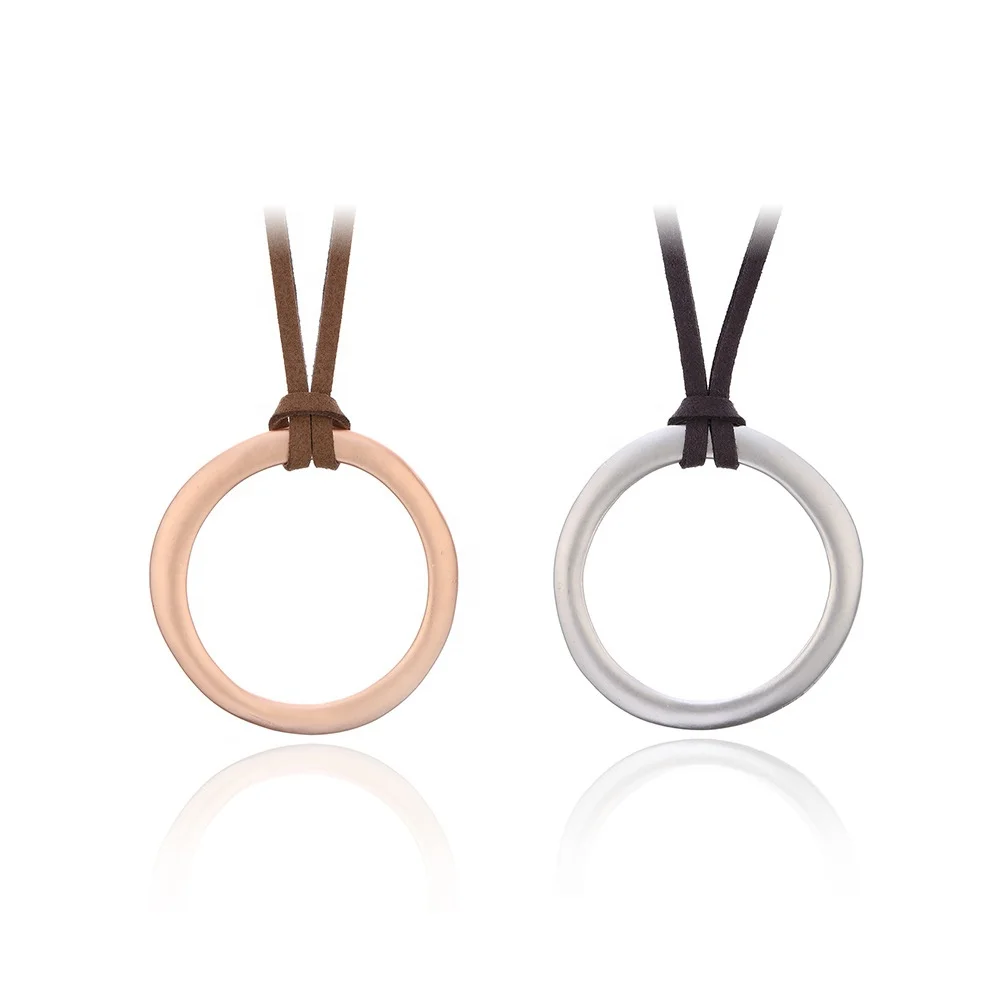 Handmade Vintage Rose Gold Circle Leather Long Chain Necklace Women Fashion Pendant Necklace
Handmade Vintage Rose Gold Circle Leather Long Chain Necklace Women Fashion Pendant Necklace