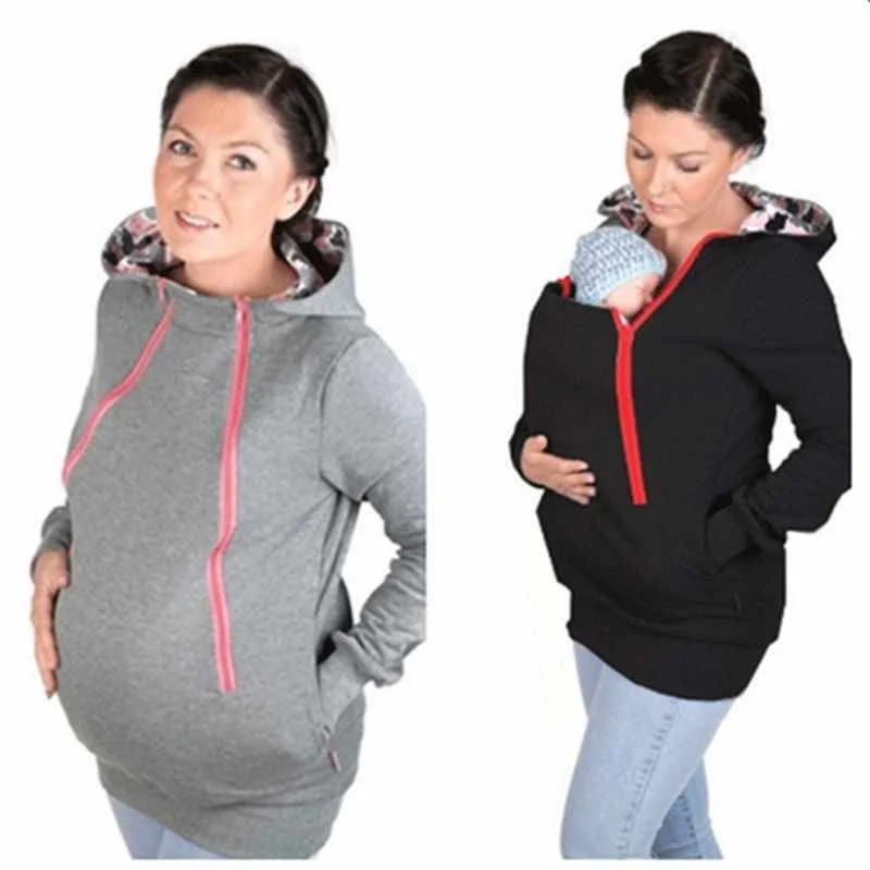 Custom Maternity Clothes Hoodies Pregnant Multifunction Baby Carrier Pregnant Women Full Zip Full Zip Hoodie
Custom Maternity Clothes Hoodies Pregnant Multifunction Baby Carrier Pregnant Women Full Zip Full Zip Hoodie