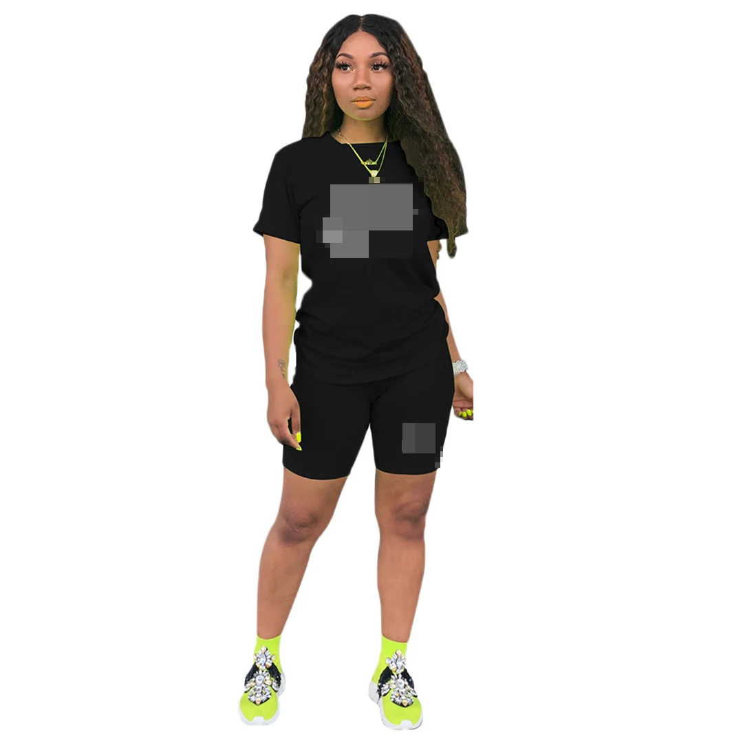 Letter printed T-shirt set high quality summer short sleeve fashion women's summer women's 2-piece set
Letter printed T-shirt set high quality summer short sleeve fashion women's summer women's 2-piece set