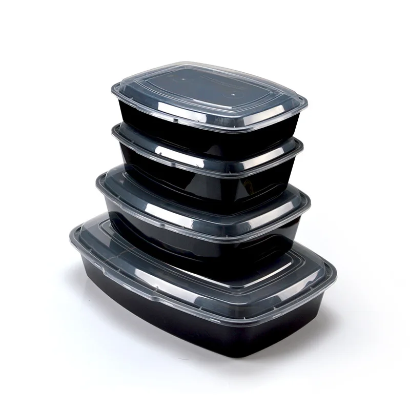 Wholesale 100% Food Grade Plastic Disposable Lunch Box For Take-Away Food Container, Black
Wholesale 100% Food Grade Plastic Disposable Lunch Box For Take-Away Food Container, Black