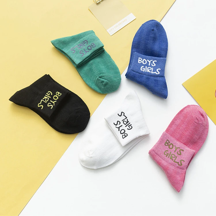 Summer Breathable Solid Womens Socks Ankle Custom Letter Print Socks With Logo Customize, Picture
Summer Breathable Solid Womens Socks Ankle Custom Letter Print Socks With Logo Customize, Picture