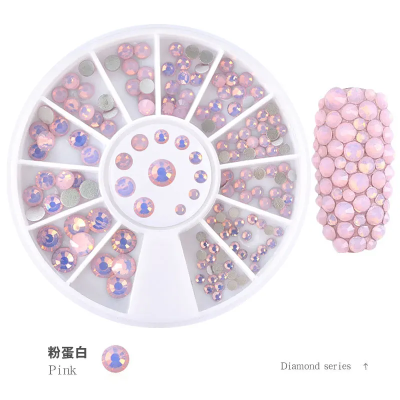 Opal Nail Rhinestones Flat Bottom 3D Nail Decorations Multi-size 4 Colors 3D Decoration in Wheel DIY Nail Art UV Gel Polish
Opal Nail Rhinestones Flat Bottom 3D Nail Decorations Multi-size 4 Colors 3D Decoration in Wheel DIY Nail Art UV Gel Polish