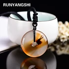 Type Wholesale Ocean Agate Donut Type Crystal Pendant