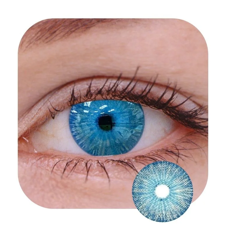 Magic eye new york blue contact lenses