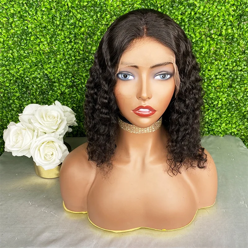 Raw Virgin Bob Wig 12Inch Peruvian Hair Deep Wave Wig Human Hair Short 5*5 Closure Wigs With Baby Hair Middle Part
Raw Virgin Bob Wig 12Inch Peruvian Hair Deep Wave Wig Human Hair Short 5*5 Closure Wigs With Baby Hair Middle Part