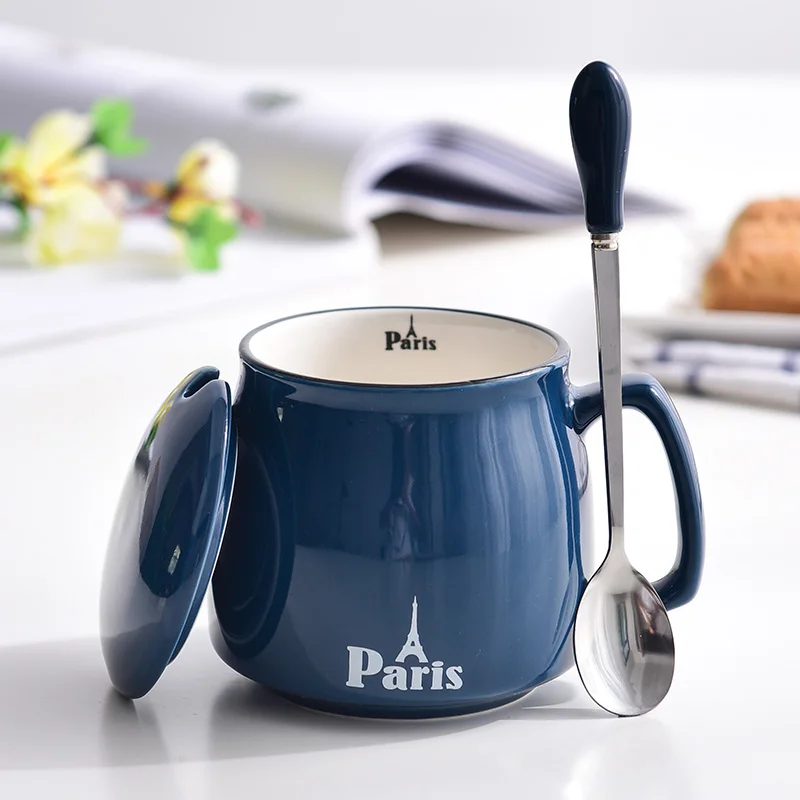 Nordic Porcelain Cup With ceramic Lid And Stainless steel Spoon Handle Ceramic Christmas Coffee Mug sublimation mug travel mug
Nordic Porcelain Cup With ceramic Lid And Stainless steel Spoon Handle Ceramic Christmas Coffee Mug sublimation mug travel mug