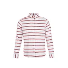 Ladies Red Blouse Blouse Red Eco Friendly Popular 100% Cotton Yarn Dyed Ladies Red Stripe Blouse