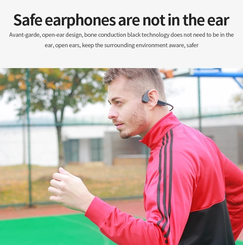 Golden Sky High Quality Wireless Bluetooth Earphone Headset Earbuds Earpiece Men And Women Universal Bone Conduction Earphone - ANKUX.COM