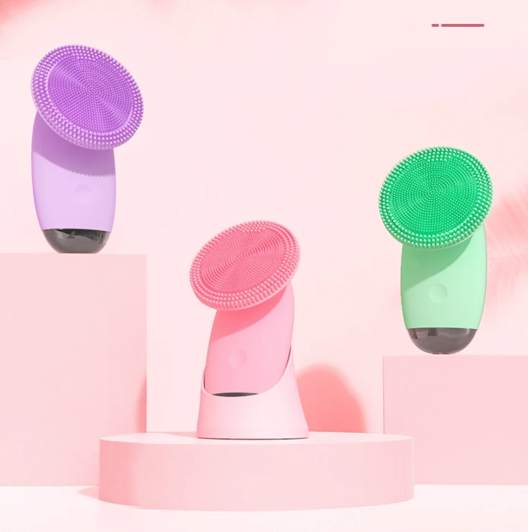 Wholesale deep cleaning pore mini ultrasonic silicone cleaner electric facial brush, Pink,green,purple
Wholesale deep cleaning pore mini ultrasonic silicone cleaner electric facial brush, Pink,green,purple