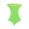 Spandex Cocktail Round Fitted Table Cover Pub Folding Highboy Kitchen Top Table Cloth Outdoor for Wedding Parties Apple Green