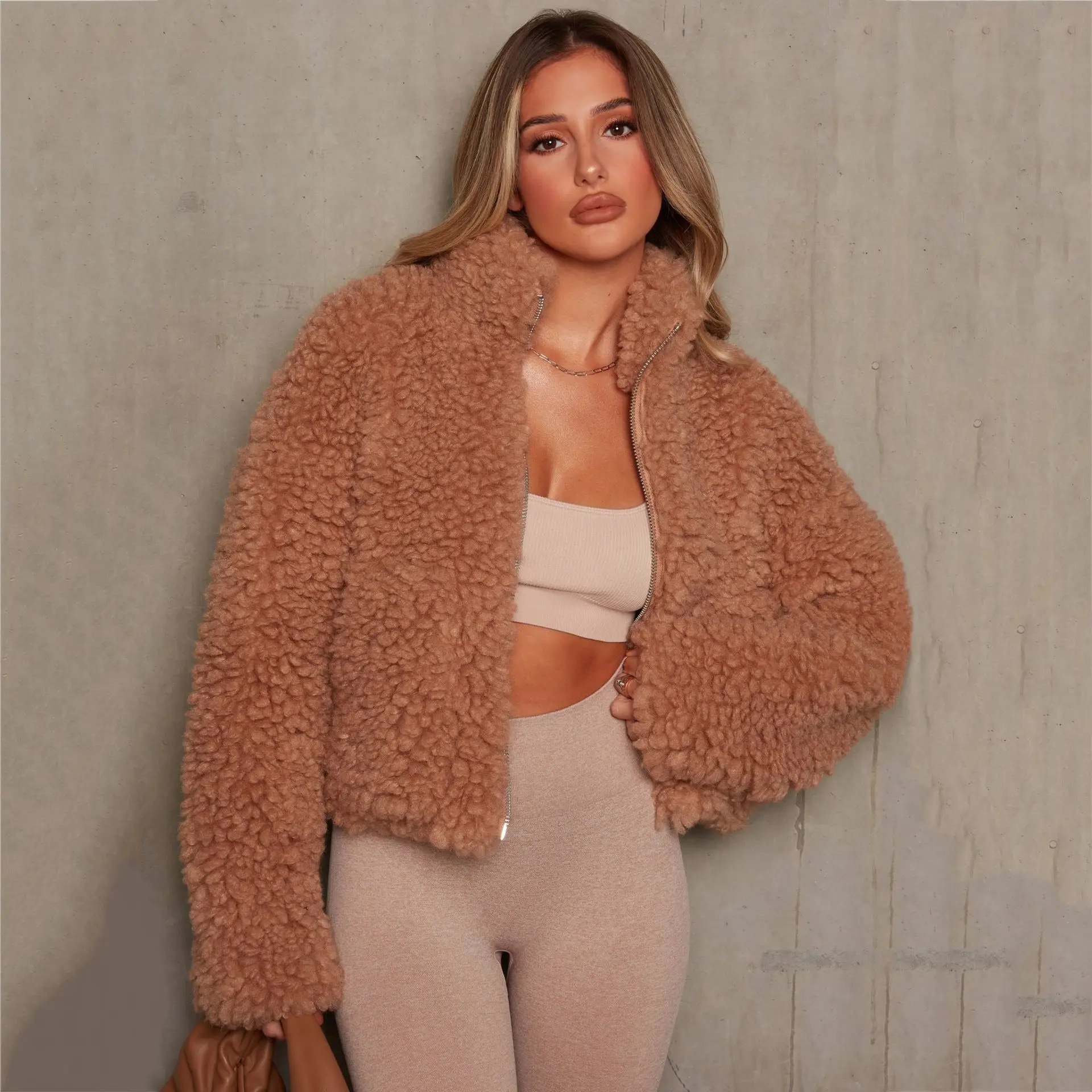 High Quality Fashion Fall Winter Clothing Thick Warm Women Fur Jacket Cashmere Short Fur Coats For Ladies, As picture
High Quality Fashion Fall Winter Clothing Thick Warm Women Fur Jacket Cashmere Short Fur Coats For Ladies, As picture