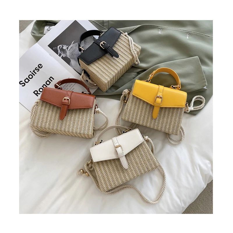 Belt Lock Straw Crossbody Bag For Women Pu Patchwork New Bohemian Small Knitting Summer Purse Handbag Vacation Rattan Beach Bags
Belt Lock Straw Crossbody Bag For Women Pu Patchwork New Bohemian Small Knitting Summer Purse Handbag Vacation Rattan Beach Bags