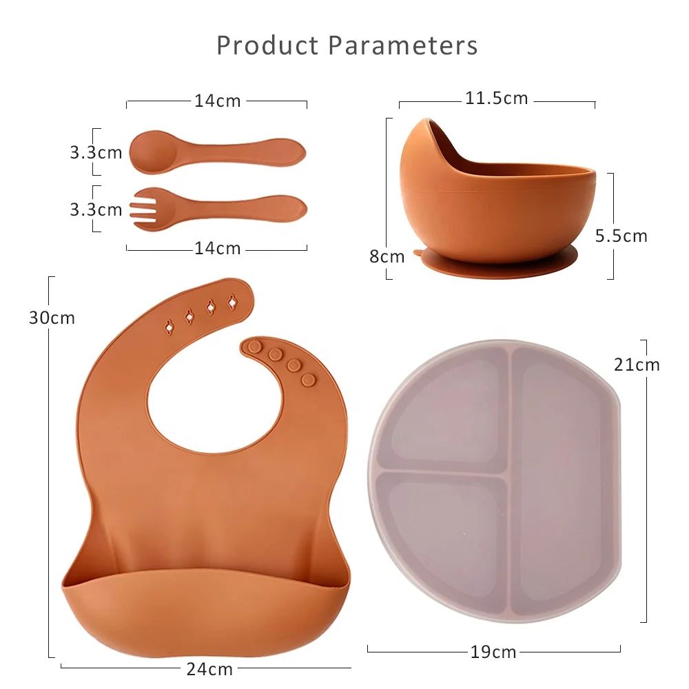 BPA Free Baby Silicone Material Feeding Products Food Grade Infant Tableware Suction Plate Dining Set With Cutlery Custom Logo, Regular color or custom color
BPA Free Baby Silicone Material Feeding Products Food Grade Infant Tableware Suction Plate Dining Set With Cutlery Custom Logo, Regular color or custom color